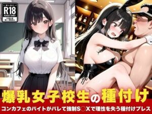 爆乳女子校生の種付け  コンカフェでのバイトがバレて強●セックス(こひつじスタジオ) [d_695917]