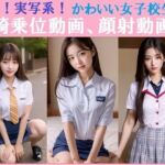 厳選！実写系！かわいい女子校生の騎乗位動画、顔射動画7(浜辺  竜) [d_696051]