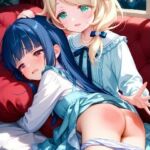 佐城雪美・遊佐こずえ（アイドルマスター）お尻叩きイラスト集(funafuna) [d_697166]