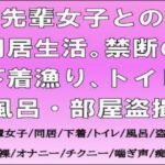 先輩女子との同居生活。禁断の下着漁り、トイレ・風呂・部屋盗撮(CMNFリアリズム) [d_700042]