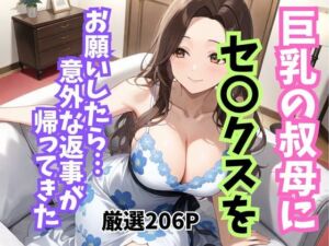 巨乳の叔母にセ〇クスをお願いしたら意外な返事が返ってきた(妄想100％) [d_702753]