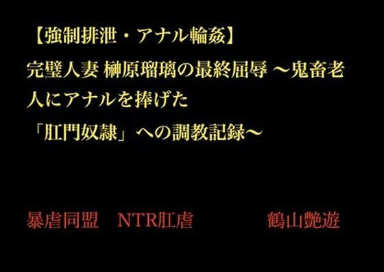 【強●排泄・アナル輪●】 完璧人妻 榊原瑠璃の最終屈辱 〜鬼畜老人にアナルを捧げた 「肛門奴●」への調教記録〜(暴虐同盟) [d_702938]