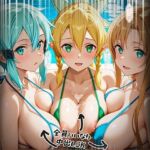 【SA〇編】知ってる？このプール…備え付けの「オナホ」があるらしいよ？6話ア〇ナ・ユ〇キ・シ〇ン・リー〇ァ(AIJKアート) [d_704291]