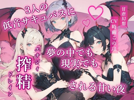 3人の低音サキュバスに夢の中でも現実でも搾精される甘い夜(甘虐幻想) [d_706745]