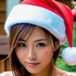 温泉で出会った美のサンタ（セリフなし AI画像集）(シンセティクビーナス) [d_707257]