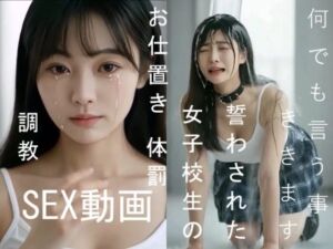 実写系！何でも言う事ききます誓わされた女子校生のお仕置き体罰調教SEX動画(浜辺  竜) [d_708701]