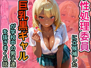 性処理委員に立候補した巨乳黒ギャルが学校中の男子達を抜きまくる話(脳汁ジャーマンスープレックス) [d_712833]