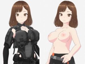 黒いウェアを着ている巨乳のお姉さん（セリフなし  3DCGモデル  イラスト集）(アフェアーアモーレ) [d_712980]