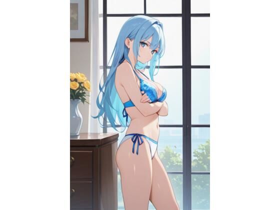 青髪美女(白玉コハル) [d_717815]