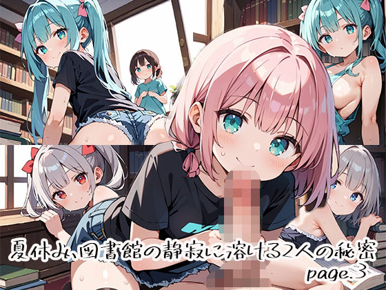 夏休み、図書館の静寂に溶ける2人の秘密page.3(プリズムK) [d_666810]