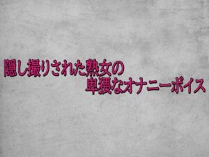 隠し撮りされた熟女の卑猥なオナニーボイス(ガールズコレクション) [d_715723]