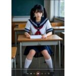 授業中におもらし（セーラー服）(スクールおもらし) [d_715904]