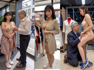 近隣の高級な衣料品店に行ってみました(絵描きのシロクマ) [d_718145]