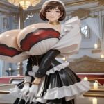 【AIイラスト集】ハイパー爆乳メイドの宮廷奉仕(Bro3AIdea) [d_718707]