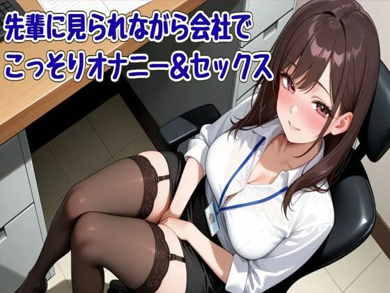 【オホ声】先輩に見られながら会社でこっそりオナニー＆セックス(せみなっつ) [d_721314]