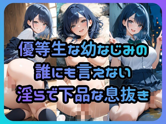 優等生な幼なじみの誰にも言えない淫らで下品な息抜き(Socks Fetish Gallery) [d_722397]