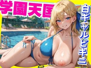 白ギャルビキニ  学園天国(おとこごころ) [d_725018]