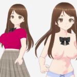 赤いシャツに蝶ネクタイの巨乳美女（セリフなし  3DCGモデル  イラスト集）(アフェアーアモーレ) [d_725498]