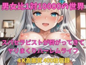 男女比1対10000の世界 スパセラピストとセックスし放題でちんぽが乾く暇もないヤリ放題ハーレムライフ！！(TailorFetiAI-Pix) [d_726145]