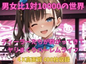 男女比1対10000の世界 ディーラーとセックスし放題でちんぽが乾く暇もないヤリ放題ハーレムライフ！！(TailorFetiAI-Pix) [d_726146]