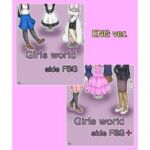 【Girls world side FSG 】【Girls world side FSG＋】ENG ver. Two-piece set(女性化研究会・派出所) [d_726151]