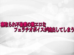 寝取られ不倫妻の激エロなフェラチオボイスが流出してしまう(淫らな実録ボイス) [d_727617]