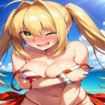 水着ネロちゃんのえっちなAIイラスト集(reiseki) [d_728916]