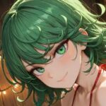 【ワンパンマン】戦慄のタツマキ（サンタビキニ）(うかまろ@AIイラスト) [d_729583]