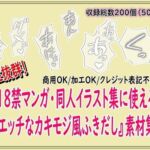 18禁マンガ・同人イラスト集に使える『エッチなカキモジ風ふきだし』素材集2(同人活動の素材屋さん) [d_731020]