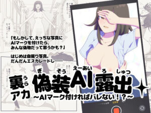 裏アカ偽装AI露出〜AIマーク付ければバレない！？〜(さいしち) [d_731096]