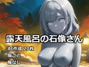 露天風呂の石像さん(逸般図書) [d_732392]