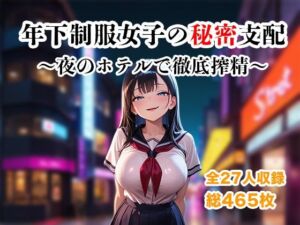 年下制服女子の秘密支配〜夜のホテルで惨めに搾り尽くされる快楽地獄〜(ザコち??ぽ搾精倶楽部) [d_738047]