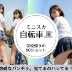 学校帰りのミニスカ自転車JK（パンチラあり）(萌の同人) [d_698900]