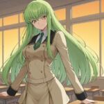 【フルカラー漫画】緑髪の魔女と放課後の秘密教室 〜コードギア●のC.●と交わす、甘美な禁断の契約〜(美女研究所ファンネル) [d_729233]