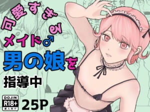 可愛すぎるメイド男の娘♂を指導中(くつした猫) [d_737214]