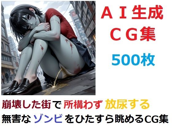 崩壊した街で所構わず放尿する無害なゾンビをひたすら眺めるCG集(YOG) [d_739703]