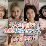 【まるで実写！？】ぬるぬる動く！AI美女4人の誘惑〜着エロ主観疑似セックス – 4k動画(なま感AIスタジオ) [d_741530]
