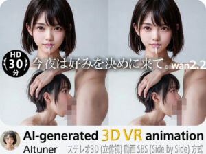 3D VR SBS【30分HD】今夜は好みを決めに来て。(AItuner) [d_741627]