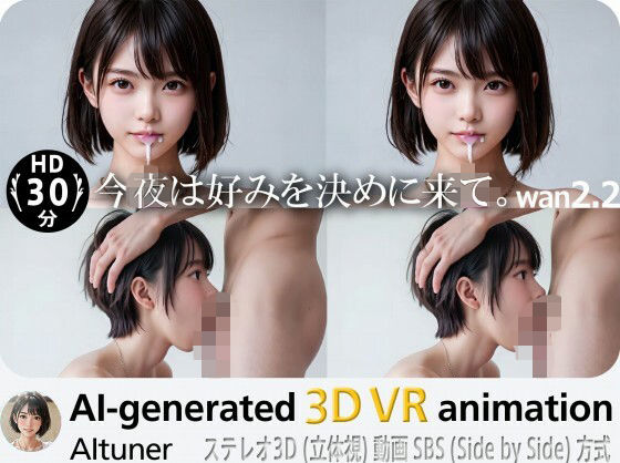 3D VR SBS【30分HD】今夜は好みを決めに来て。(AItuner) [d_741627]
