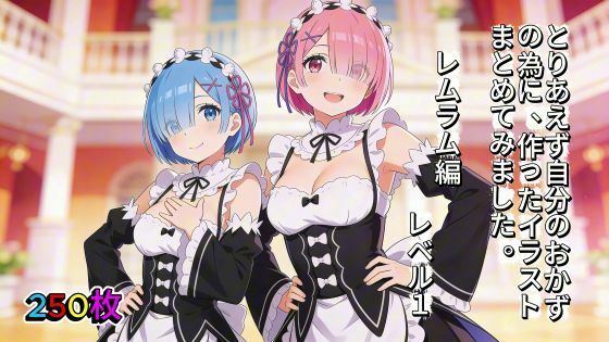 とりあえず自分のおかずの為に、作ったイラストまとめてみました。  レムラム編  レベル1(aogami工房) [d_741705]