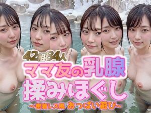 【動画】雪見露天で美巨乳ママ友の乳腺揉みほぐし！42組84人 密着レズ風おっぱい遊び(sokunukiai) [d_741953]