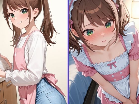 咲とエプロン(人造緑) [d_743682]