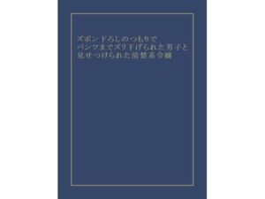 ズボン下ろしのつもりでパンツまでズリ下げられた男子と見せつけられた清楚系令嬢(詰みたてニート) [d_745240]