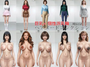 巨乳×個性派乳輪 ヘアヌードコレクション(乳房研究所) [d_745274]