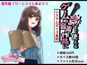 ゲームや音声作品に今すぐ使える！〜システムボイス素材〜(きみりんこ。) [d_745475]