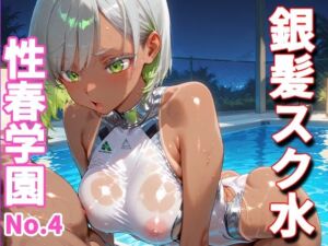 性春学園〜No.4銀髪スク水〜夜プールで種付け調教(美彩ギャル) [d_746521]
