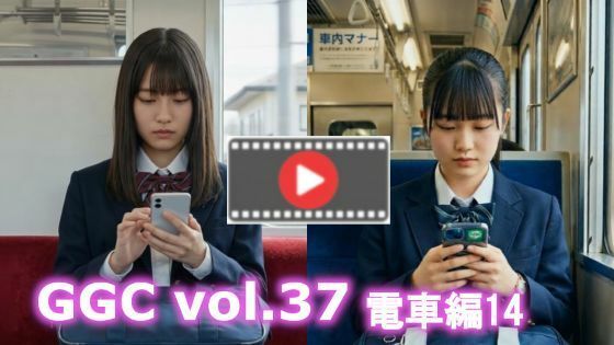 【AI動画】GGC vol.37 電車編14【制服パンチラ】(かまぼこ製造工場) [d_747720]