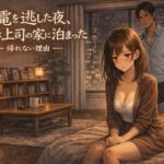 終電を逃した夜、彼女は上司の家に泊まった ―帰れない理由―(夜の灯る部屋) [d_748418]