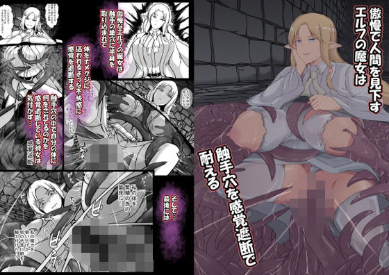 傲慢で人間を見下すエルフの魔女は触手穴を感覚遮断で耐える(憑依の刻) [d_750262]