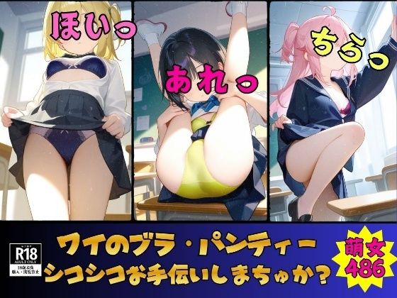 【ブラ・パンティー】ワイのブラ・パンティーでシコシコお手伝いしまちゅか？ドすけべ486人(美女すけべ図鑑) [d_748918]